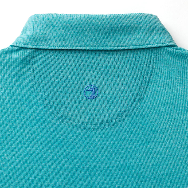 Summerford Performance Pique Polo - Lake Blue Heather