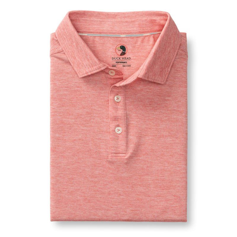 Summerford Performance Pique Polo - Classic Red Heather