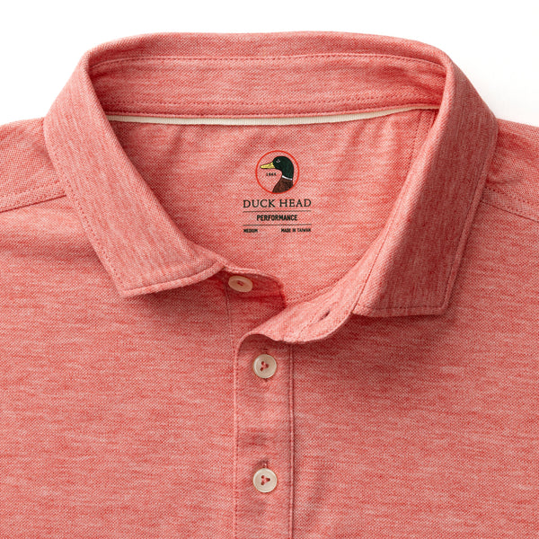 Summerford Performance Pique Polo - Classic Red Heather