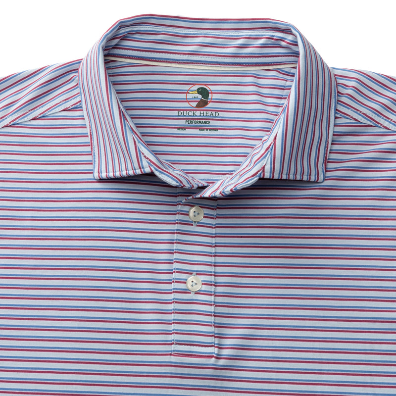 Summerford Performance Jersey Polo - Wharf Stripe