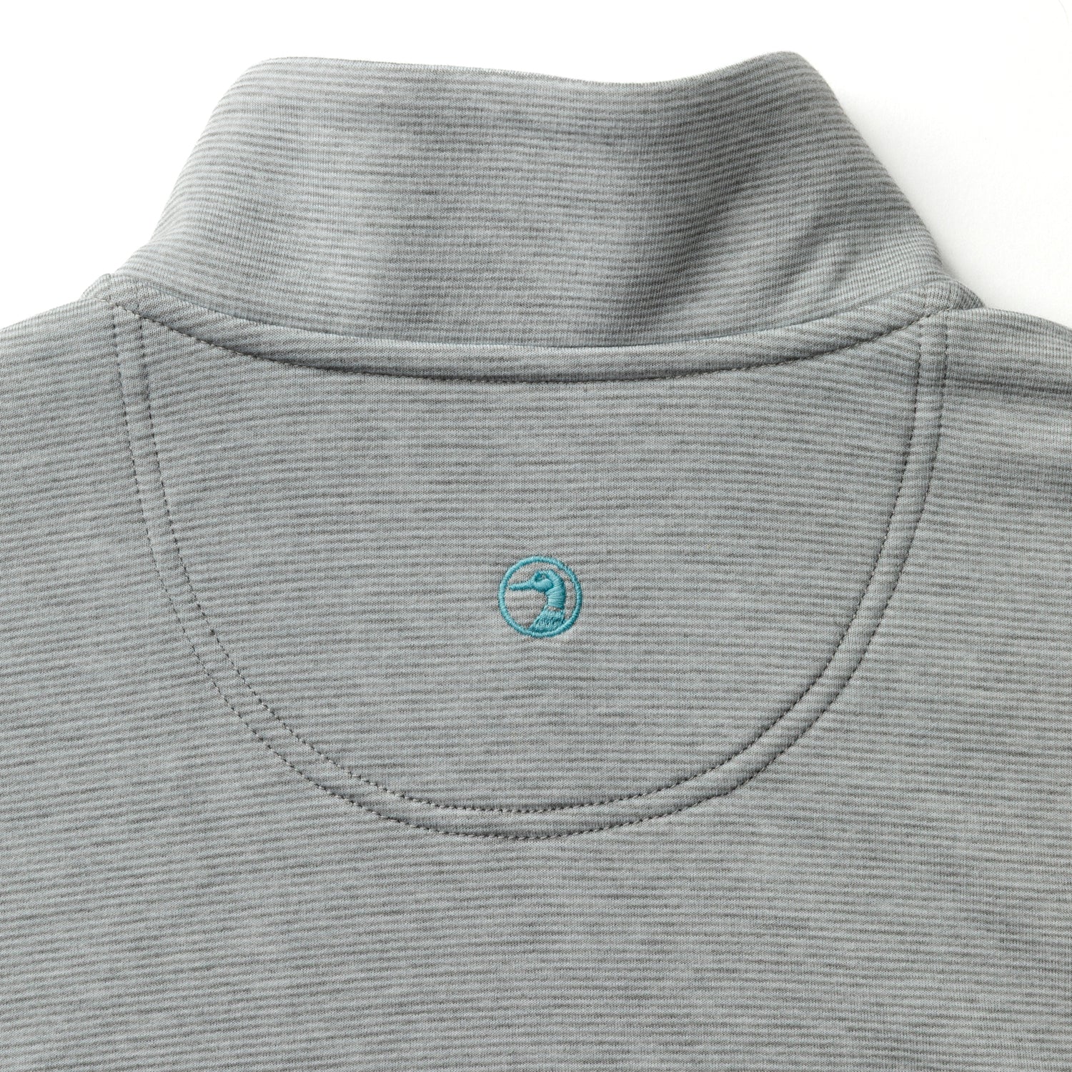 Summerford Striped Performance 1/4 Zip Pullover - Ultimate Grey Heather