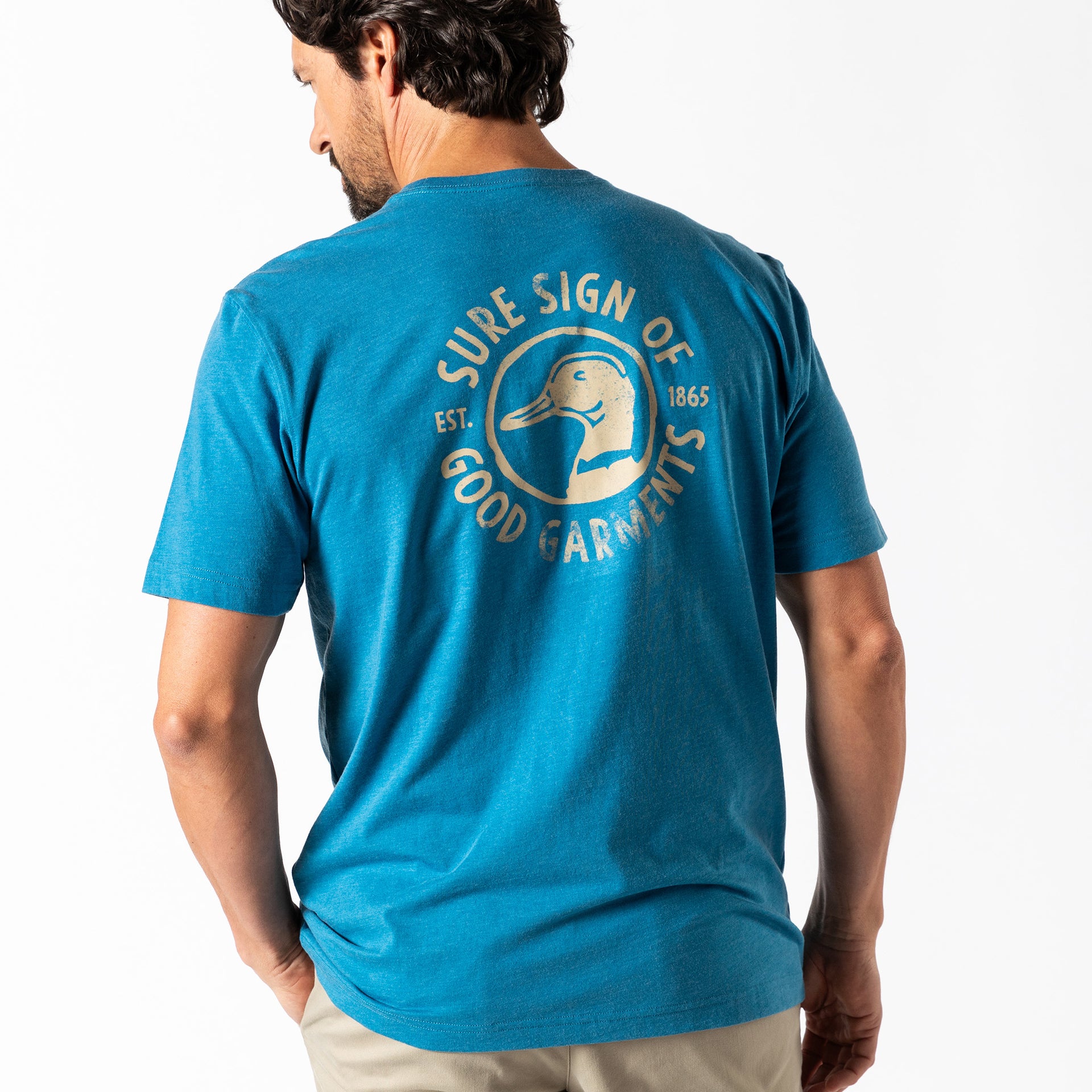 Sure Sign Short Sleeve T-Shirt - Sail Blue Heather
