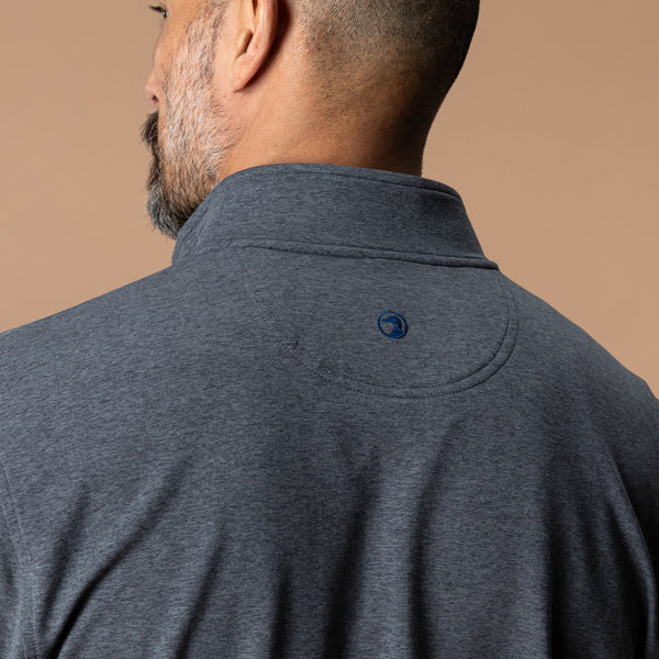 Long Drive Performance 1/4 Zip Pullover - Charcoal Heather