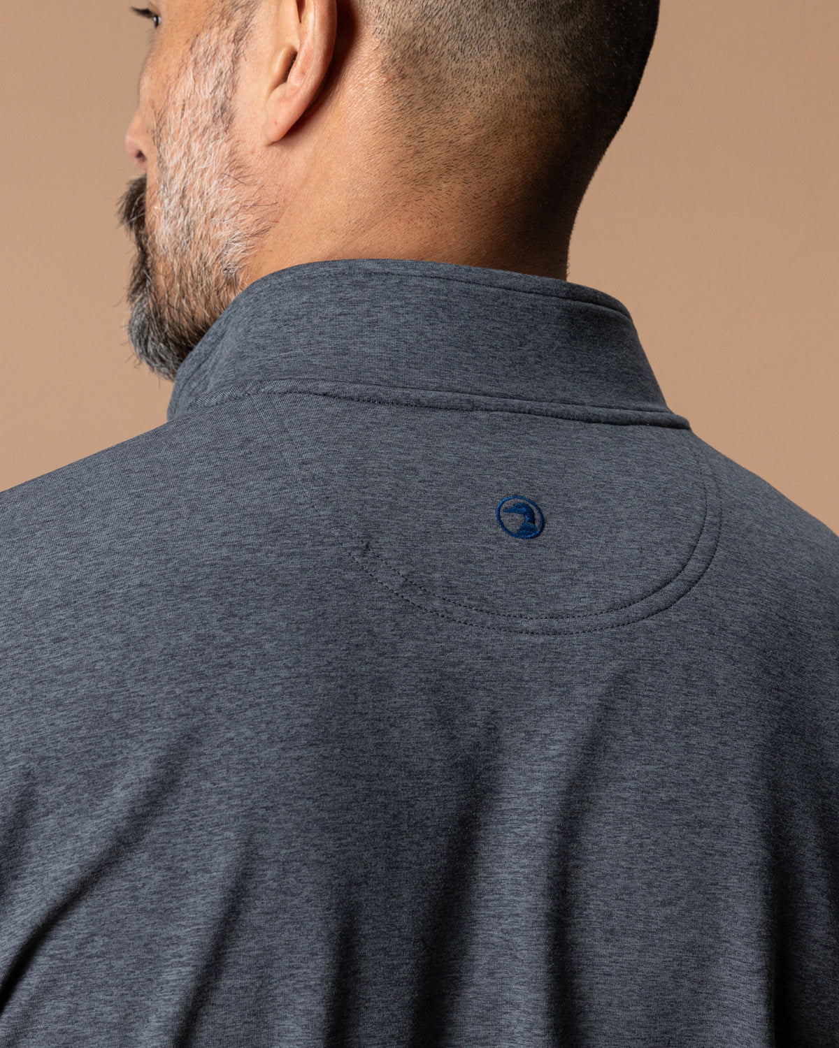 Long Drive Performance 1/4 Zip Pullover - Charcoal Heather