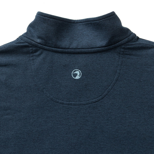 Long Drive Performance 1/4 Zip Pullover - Navy Heather