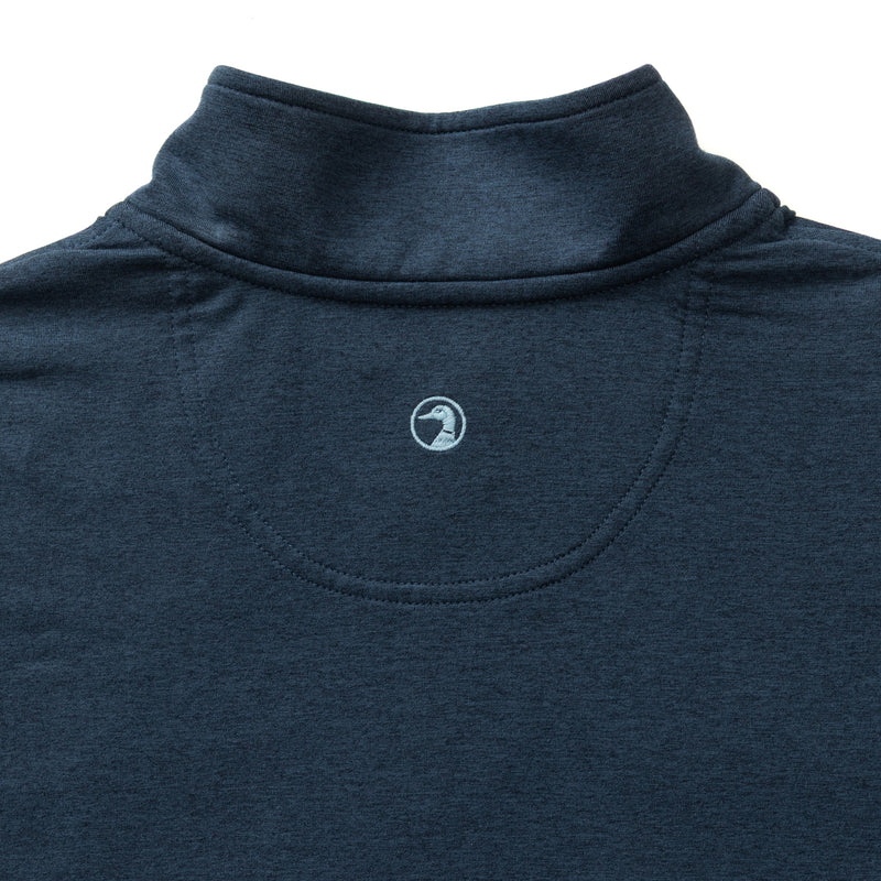 Long Drive Performance 1/4 Zip Pullover - Navy Heather