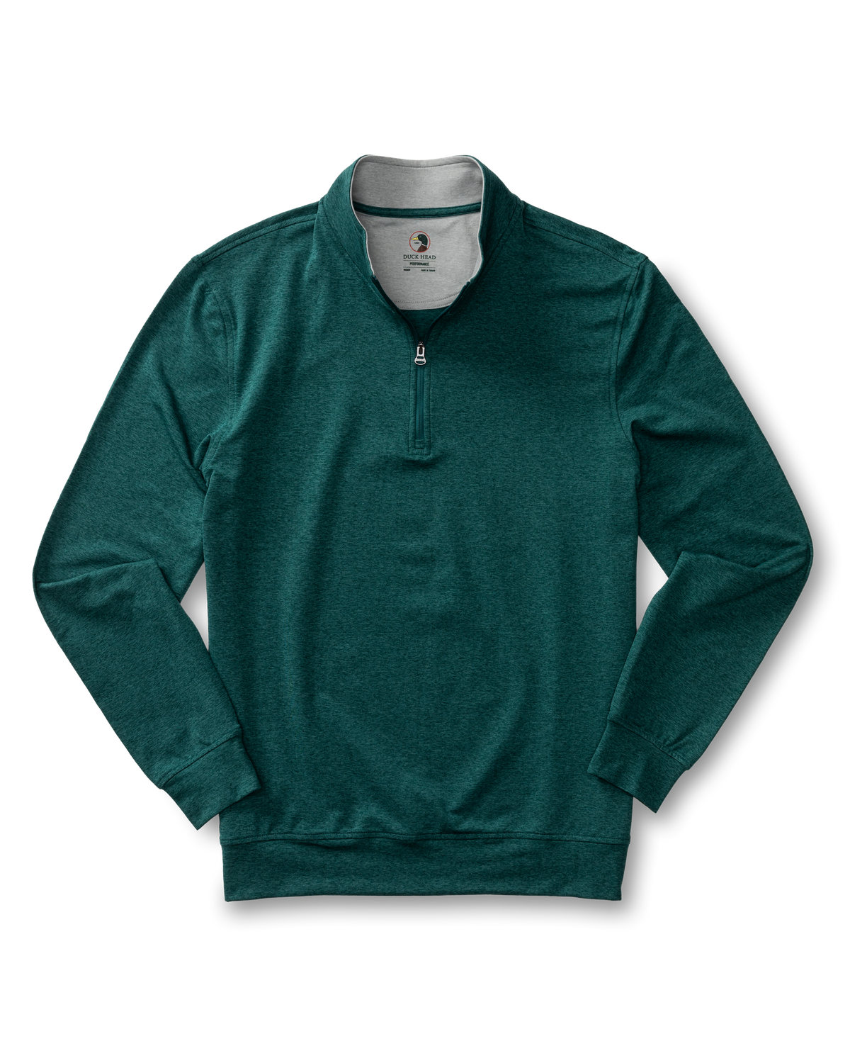 Long Drive Performance 1/4 Zip Pullover - Midnight Teal Heather