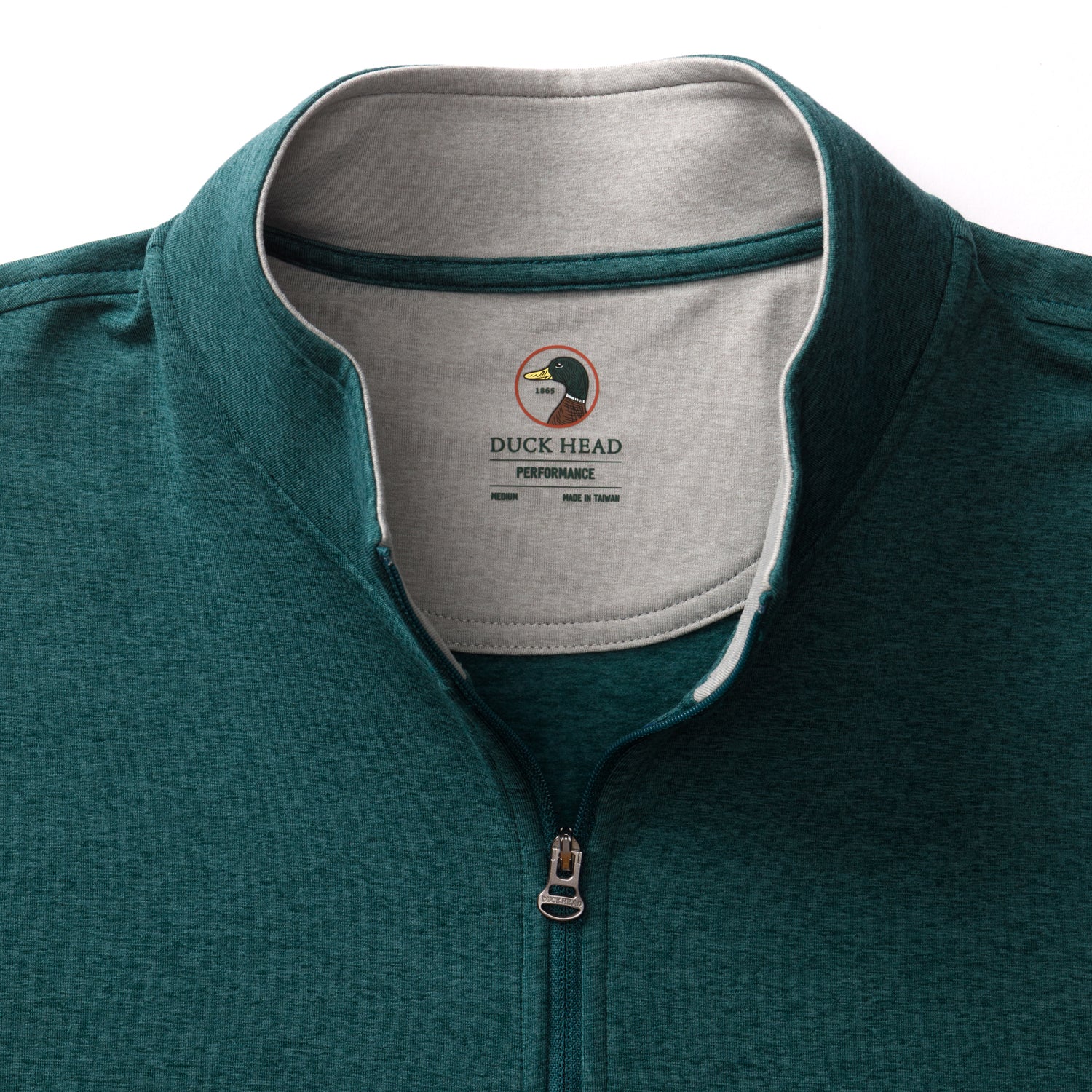Long Drive Performance 1/4 Zip Pullover - Midnight Teal Heather