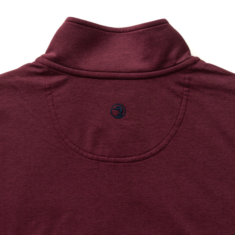 Long Drive Performance 1/4 Zip Pullover - Fig Heather