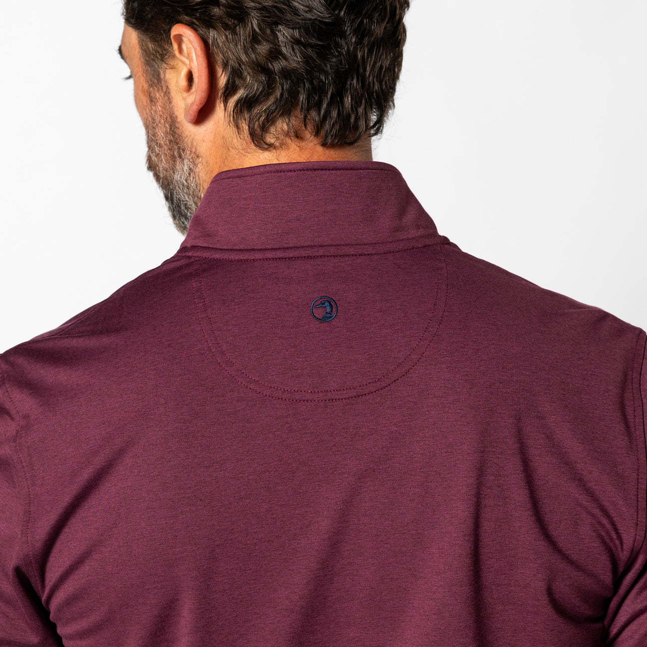 Long Drive Performance 1/4 Zip Pullover - Fig Heather