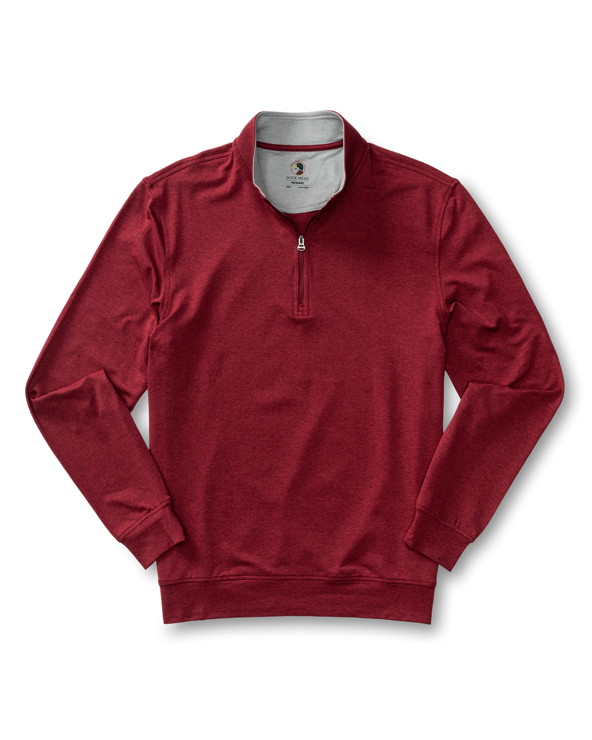 Long Drive Performance 1/4 Zip Pullover - Deep Red