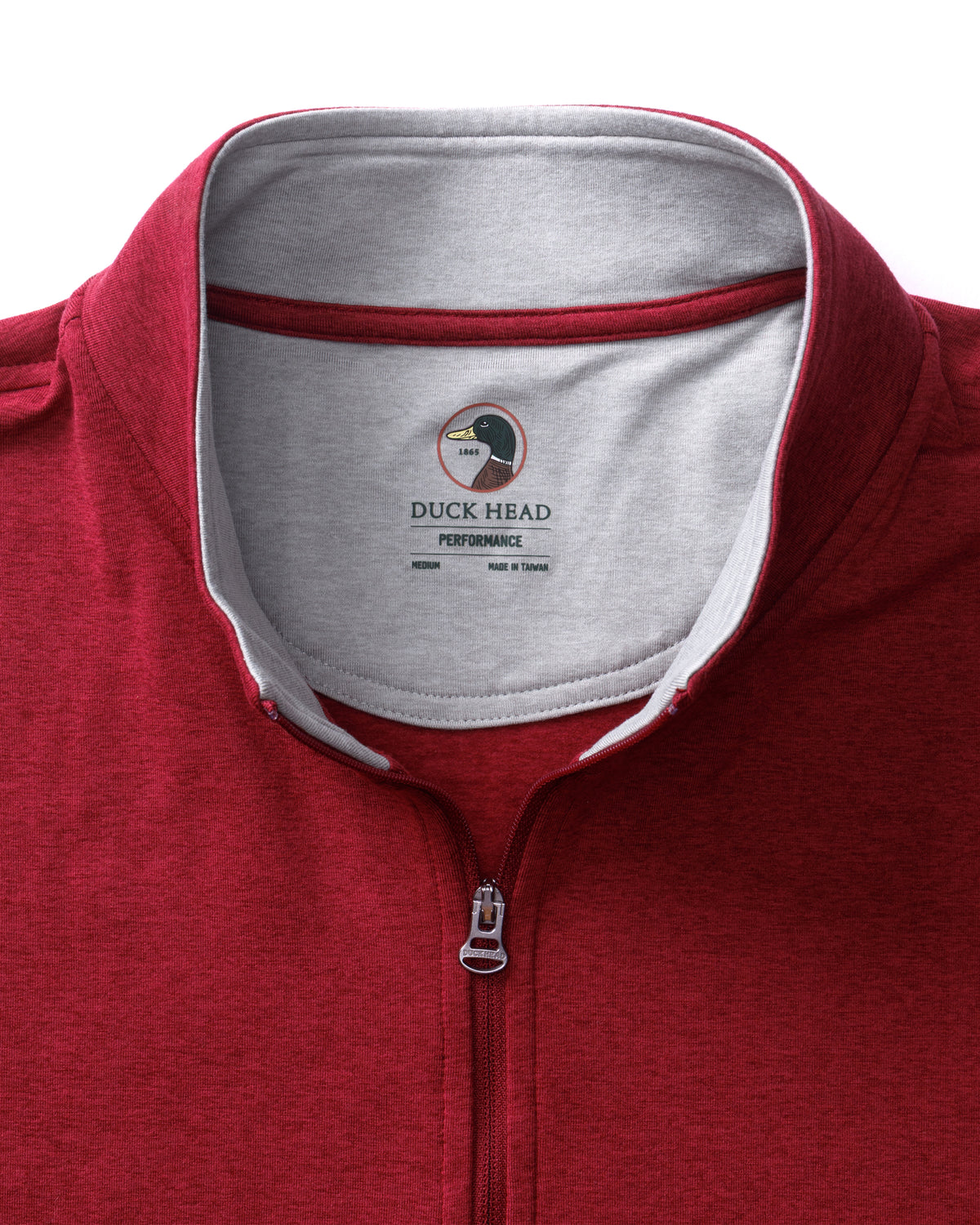 Long Drive Performance 1/4 Zip Pullover - Deep Red