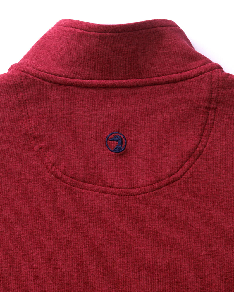 Long Drive Performance 1/4 Zip Pullover - Deep Red