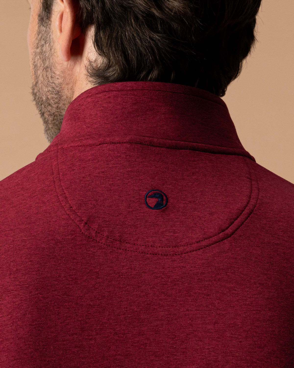 Long Drive Performance 1/4 Zip Pullover - Deep Red