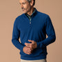 Long Drive Performance 1/4 Zip Pullover - Navy Peony Heather