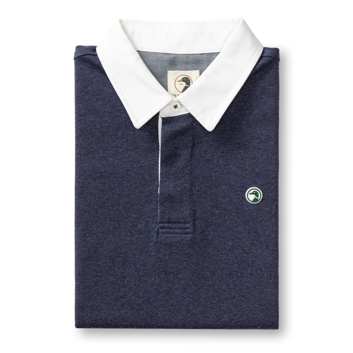 Legacy Heathered Rugby Shirt - Maritime Blue Heather