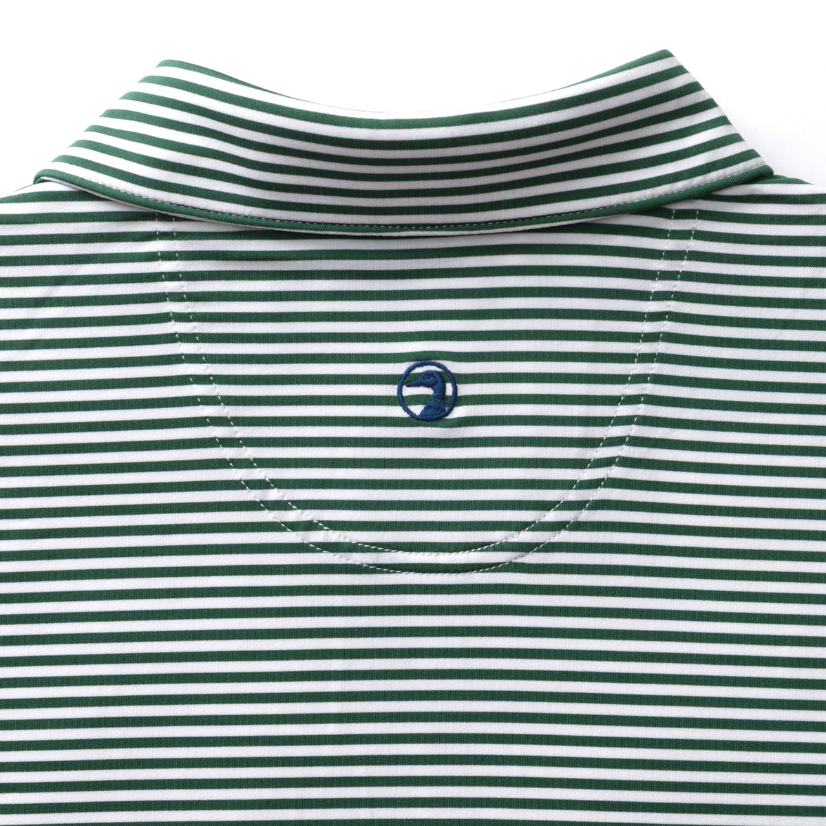 Long Drive Performance Polo - Kirk Stripe - Hunter Green