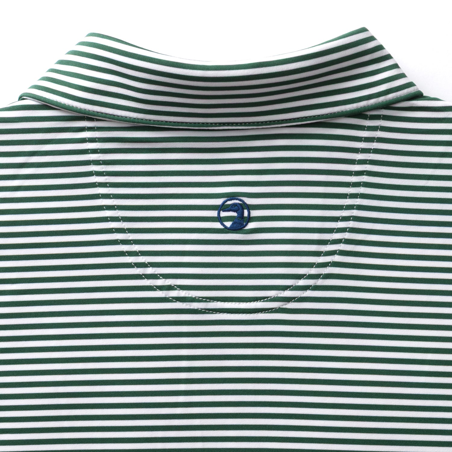 Long Drive Performance Polo - Kirk Stripe - Hunter Green