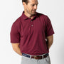 Long Drive Performance Polo - Kirk Stripe - Rio Red