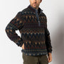 Pineview Fleece 1/4 Snap Pullover - Wicks Print - Navy