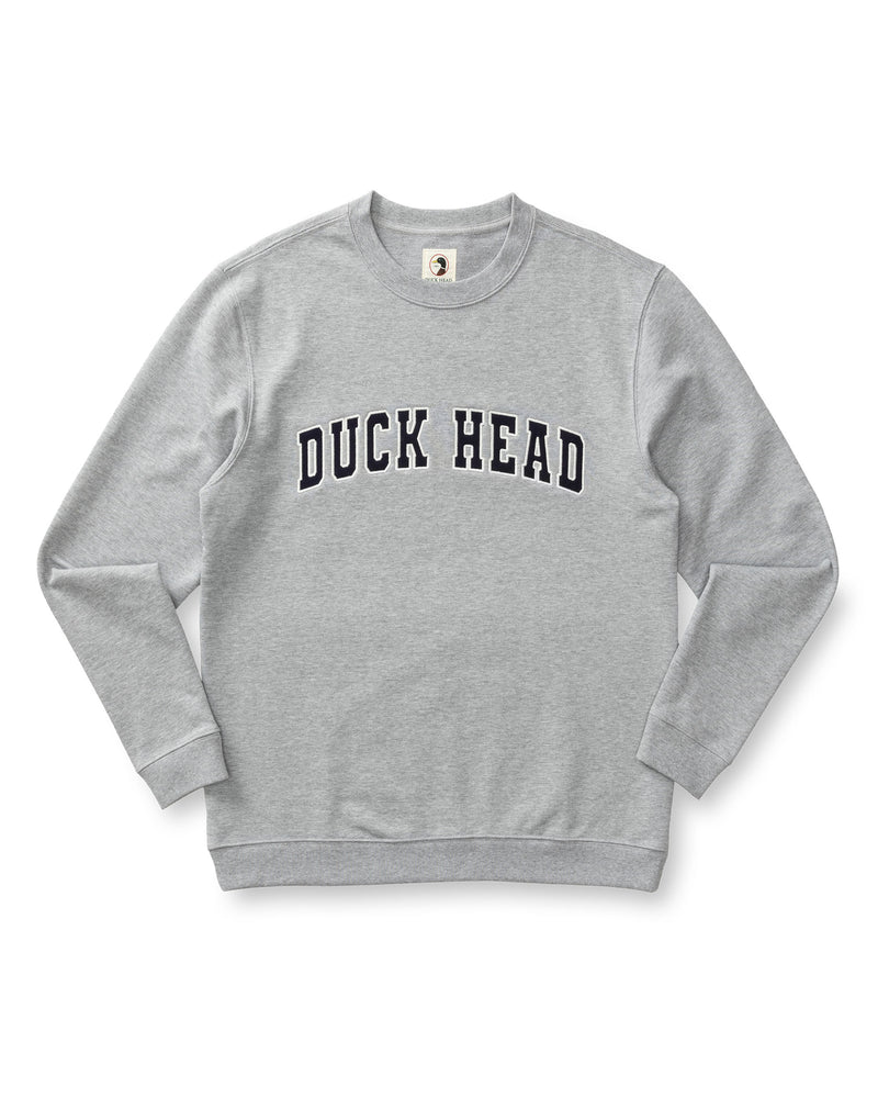 Applique Crewneck Sweatshirt - Heather Grey