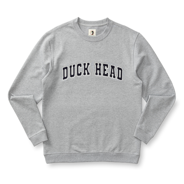 Applique Crewneck Sweatshirt - Heather Grey