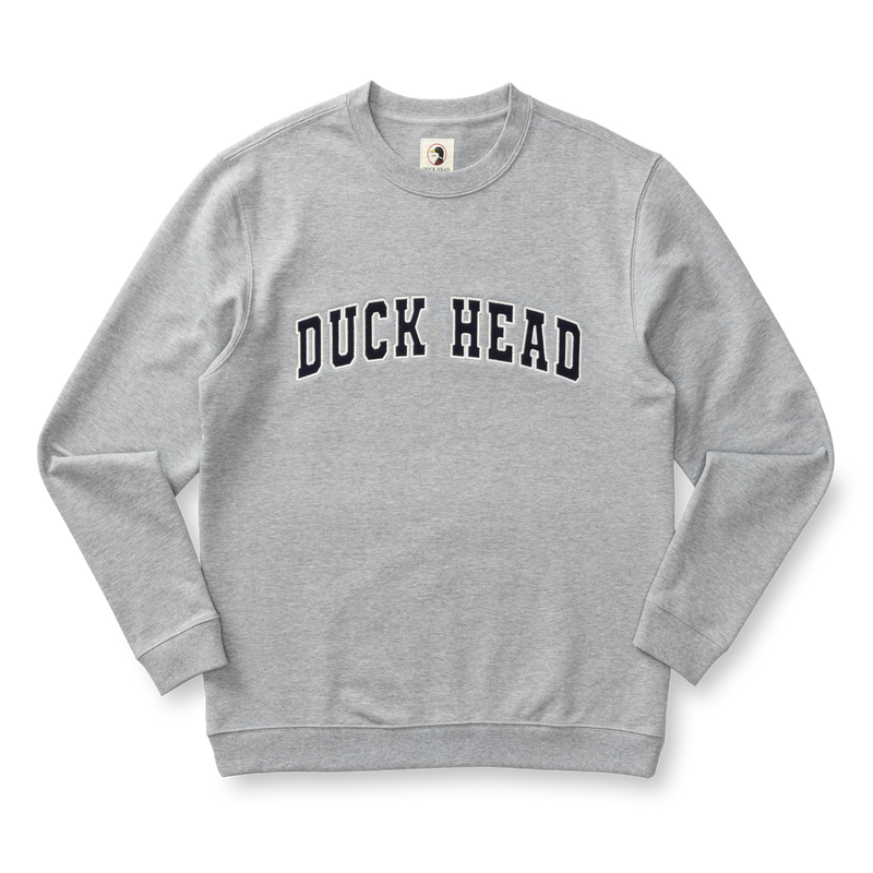 Applique Crewneck Sweatshirt - Heather Grey