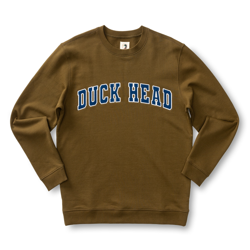 Applique Crewneck Sweatshirt - Dark Olive