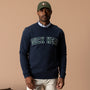 Applique Crewneck Sweatshirt - Navy