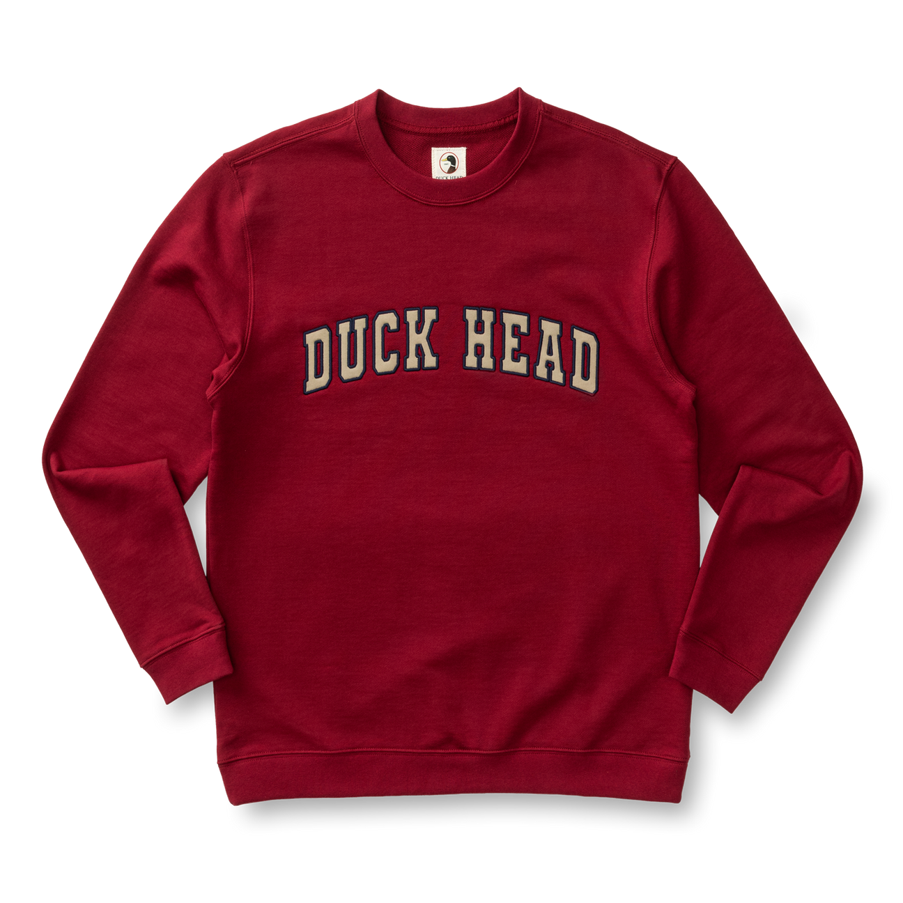 Applique Crewneck Sweatshirt - Deep Red