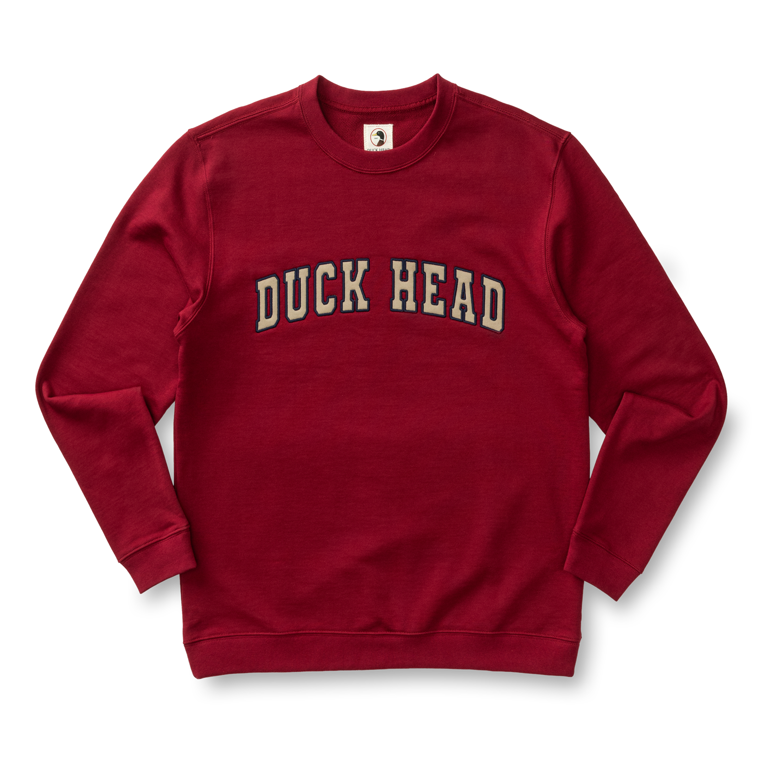 Applique Crewneck Sweatshirt - Deep Red
