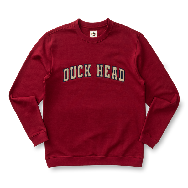 Applique Crewneck Sweatshirt - Deep Red