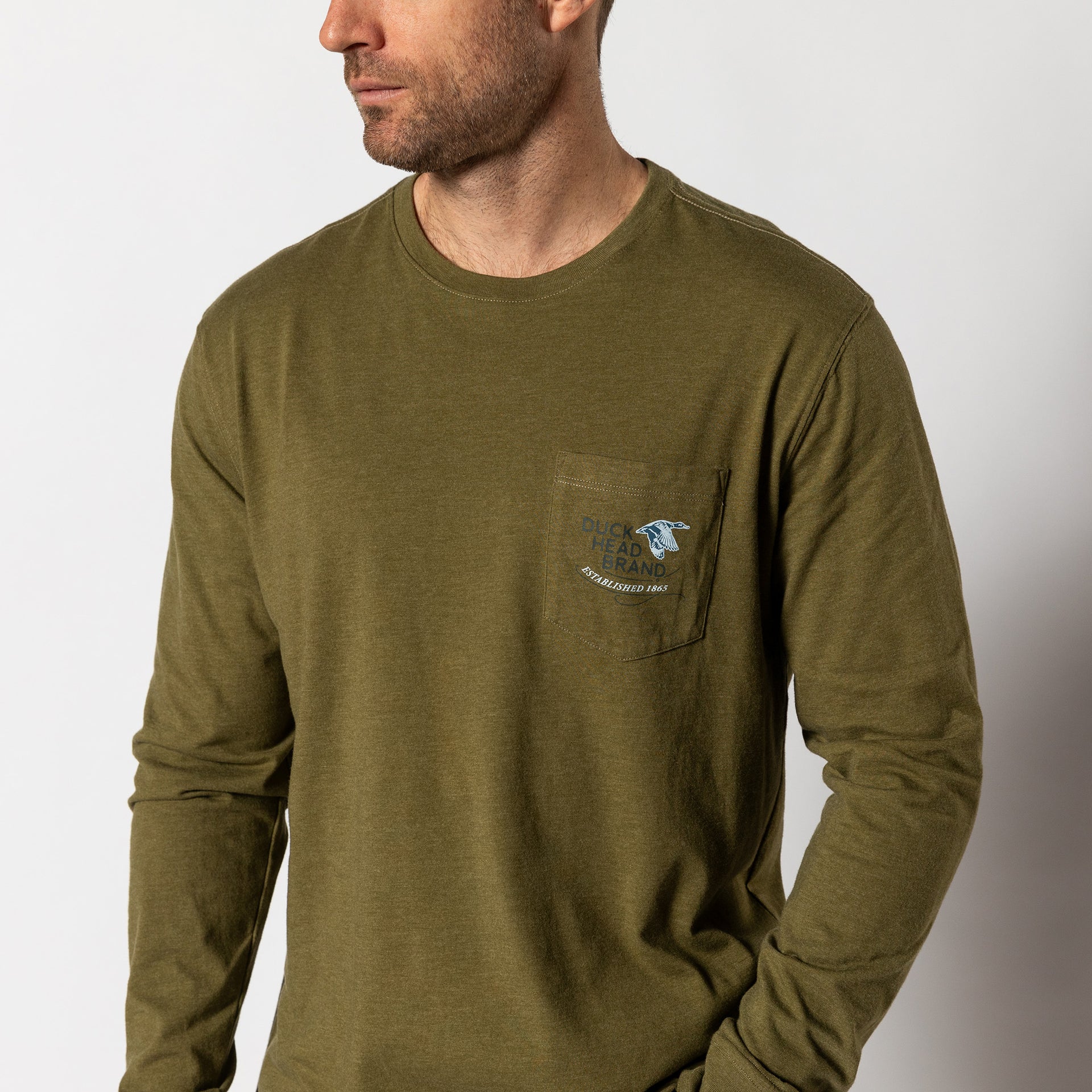 The Original Canvas Clothier T-Shirt - Moss Green Heather