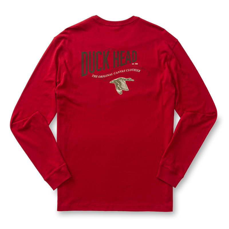 The Original Canvas Clothier Long Sleeve T-Shirt - Rio Red