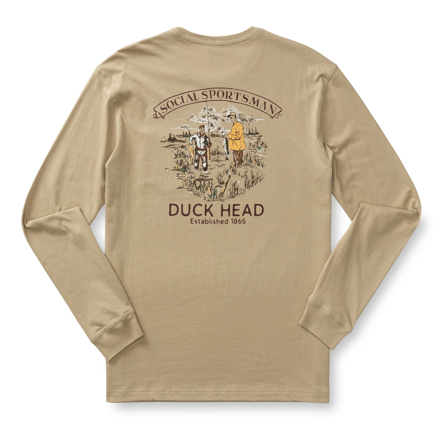 Fisherman's Folklore Long Sleeve T-Shirt - Khaki