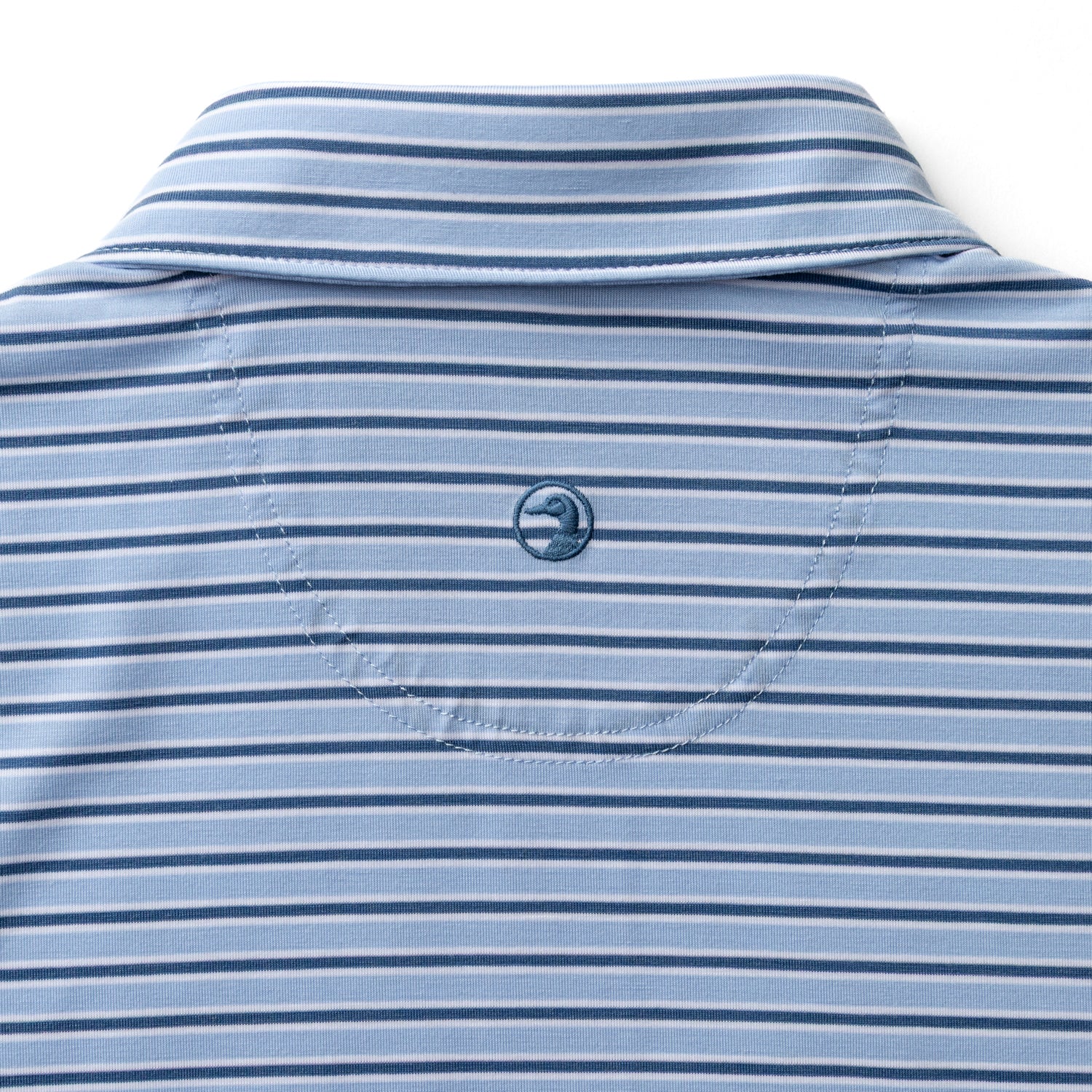 Summerford Performance Jersey Polo - Pierce Stripe -  Serenity Blue