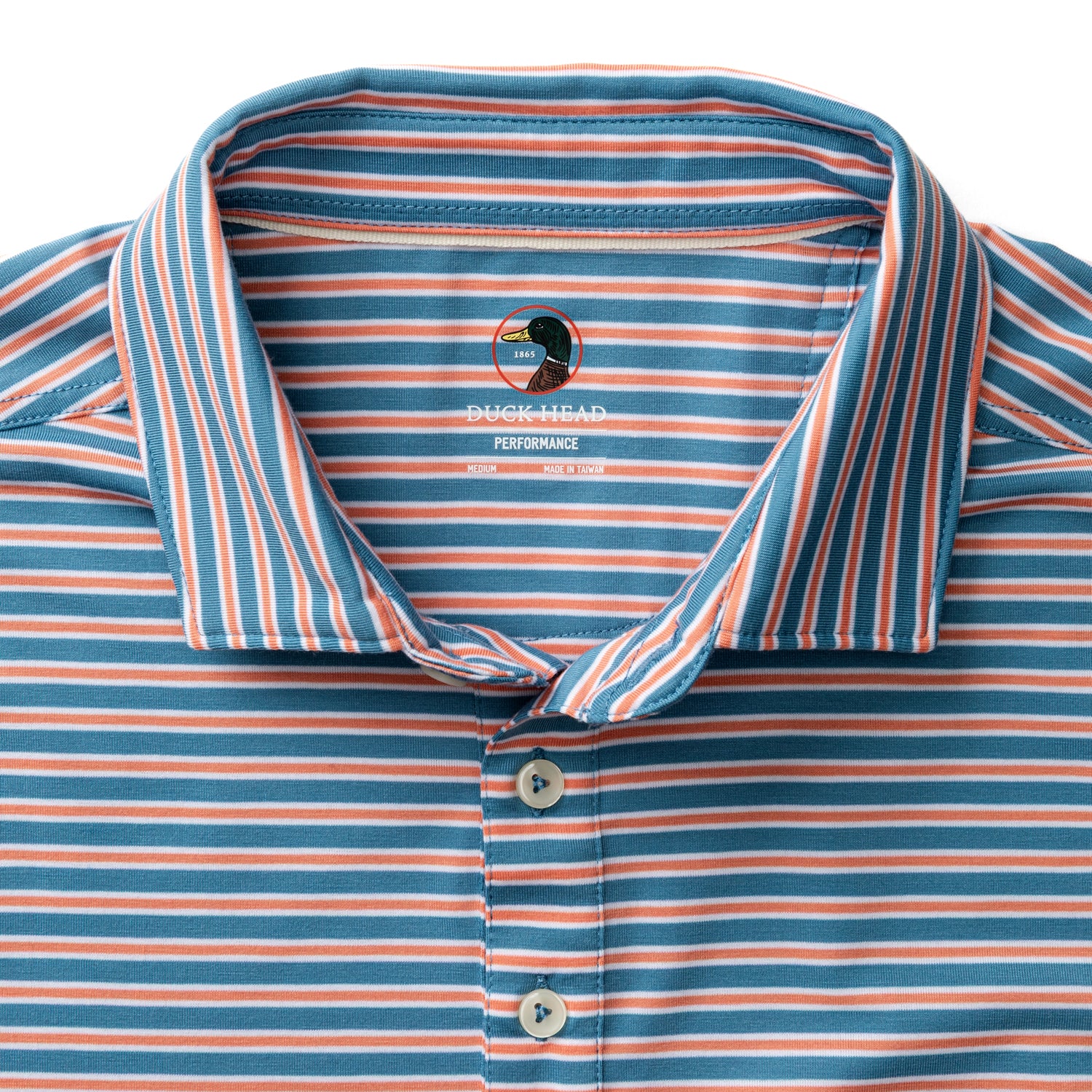 Summerford Performance Jersey Polo - Pierce Stripe - Sunwashed Blue