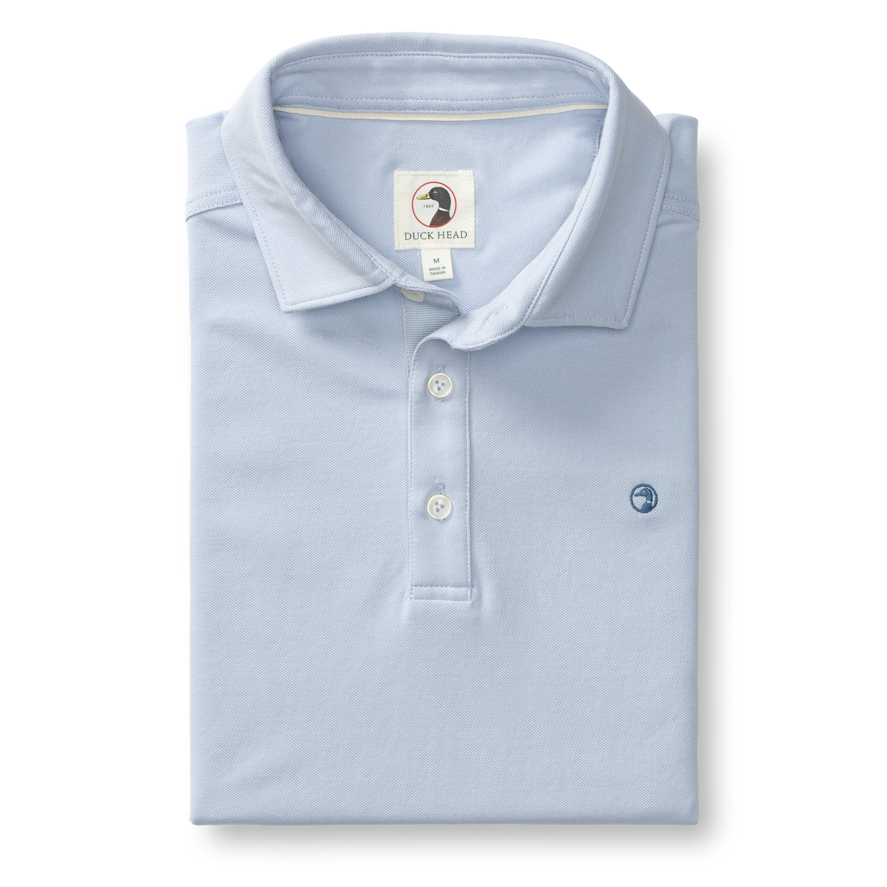 Hanover Pima Cotton Pique Polo - Heather Blue