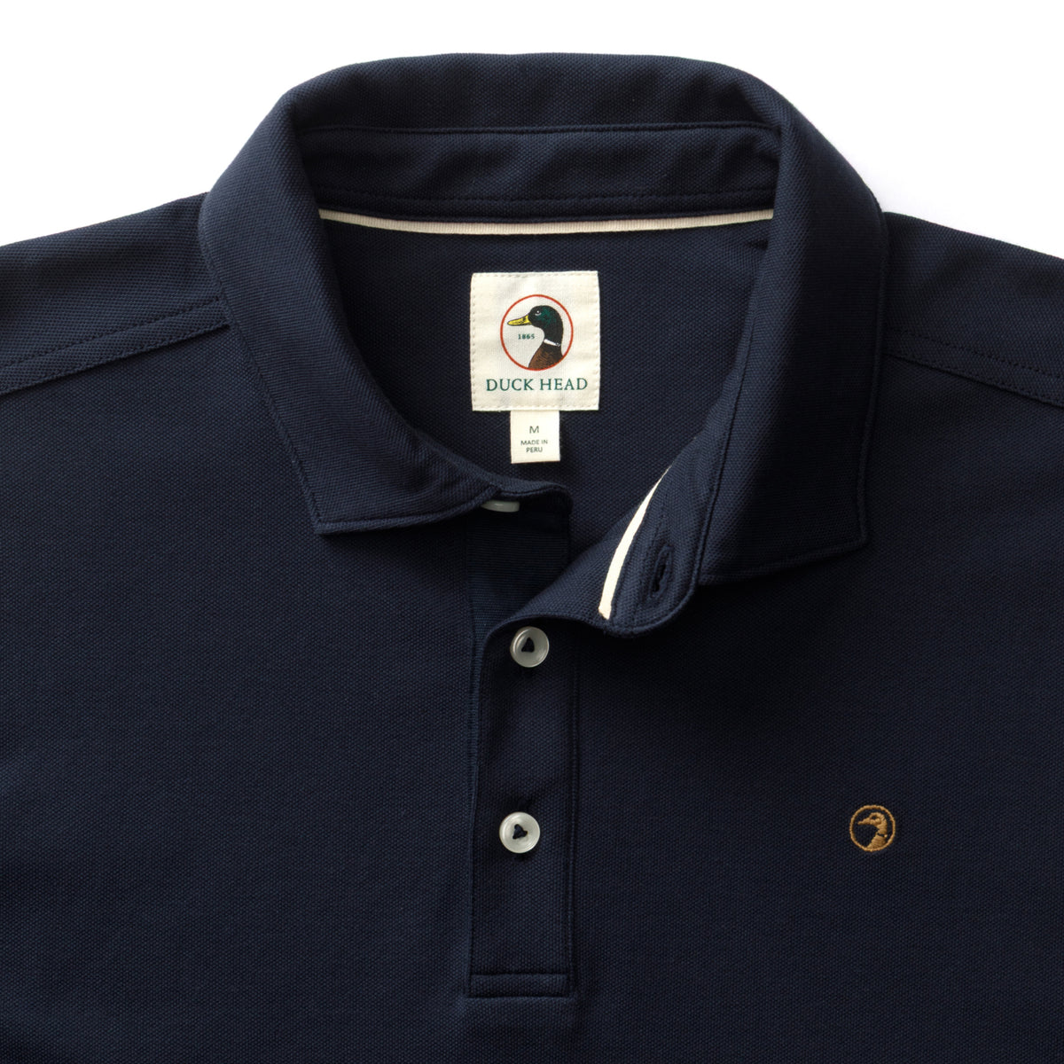 Hanover Pima Cotton Pique Polo - Deep Navy