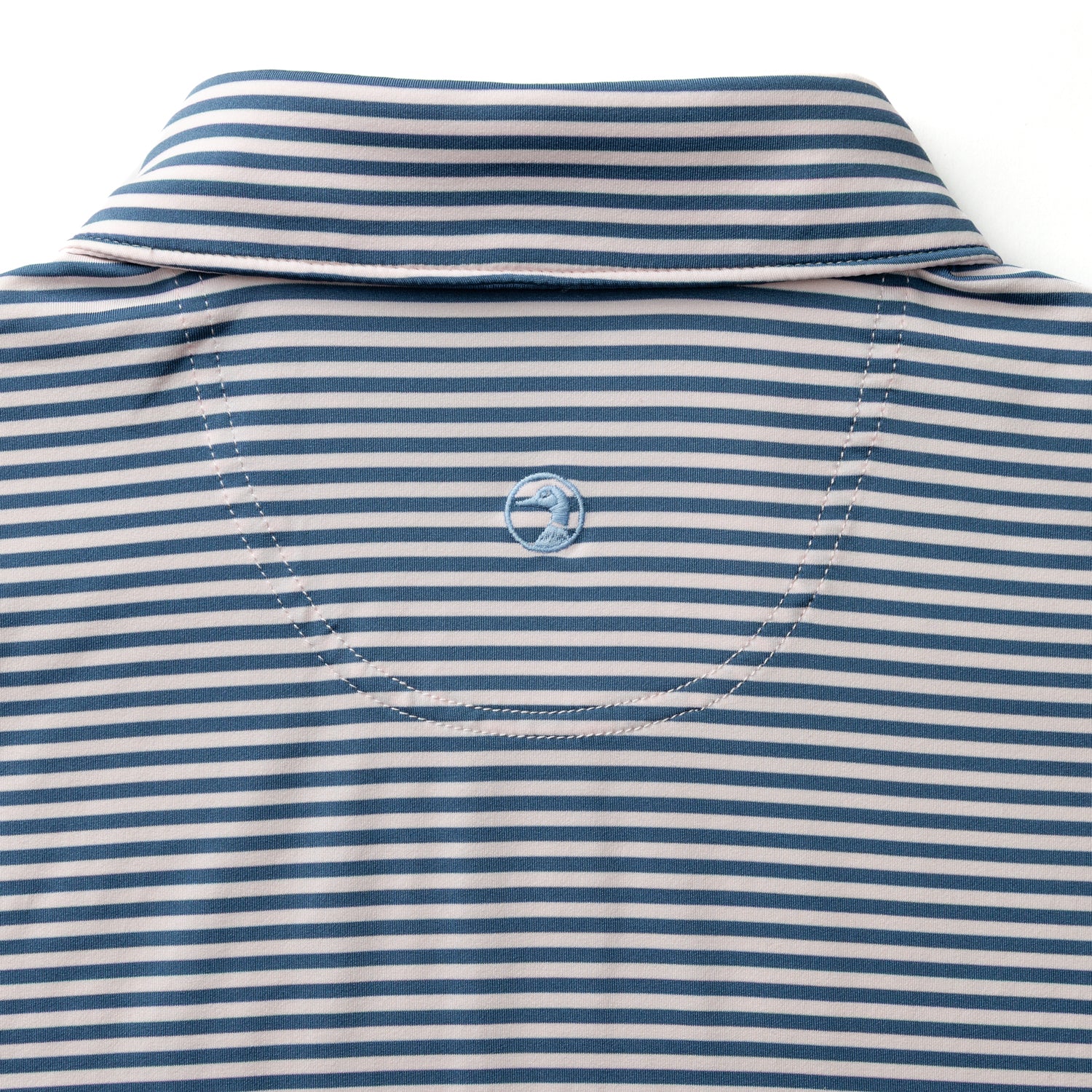 Long Drive Performance Polo - Windor Stripe - Blue Horizon