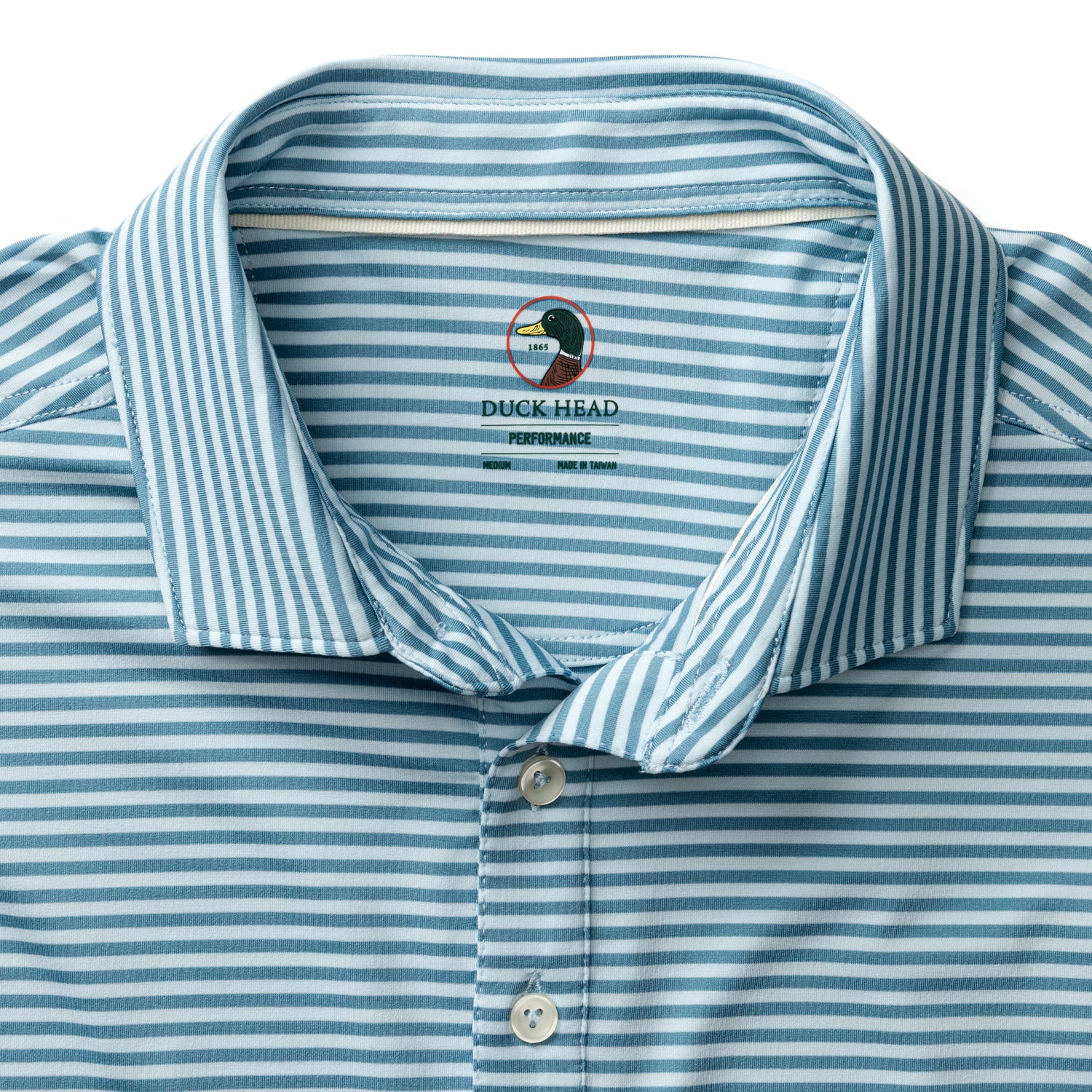 Long Drive Performance Polo - Windor Stripe  - Sunwashed Blue