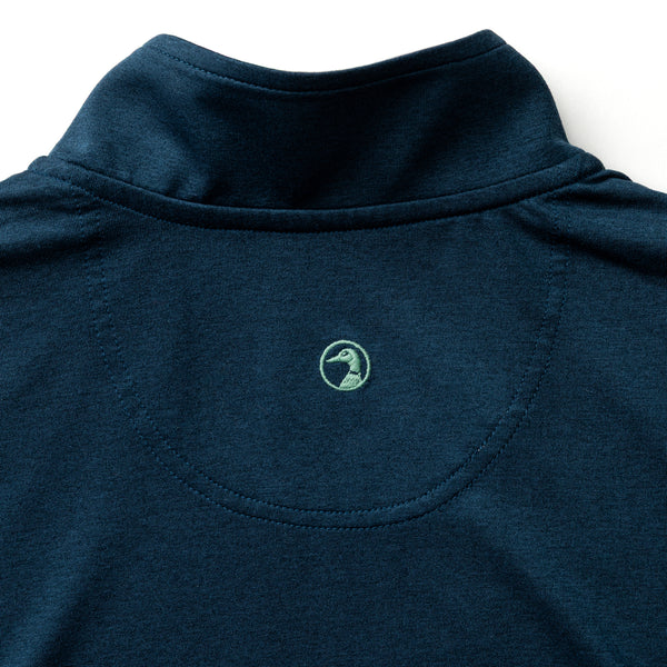Long Drive Performance 1/4 Zip Pullover - Mallard Blue Heather