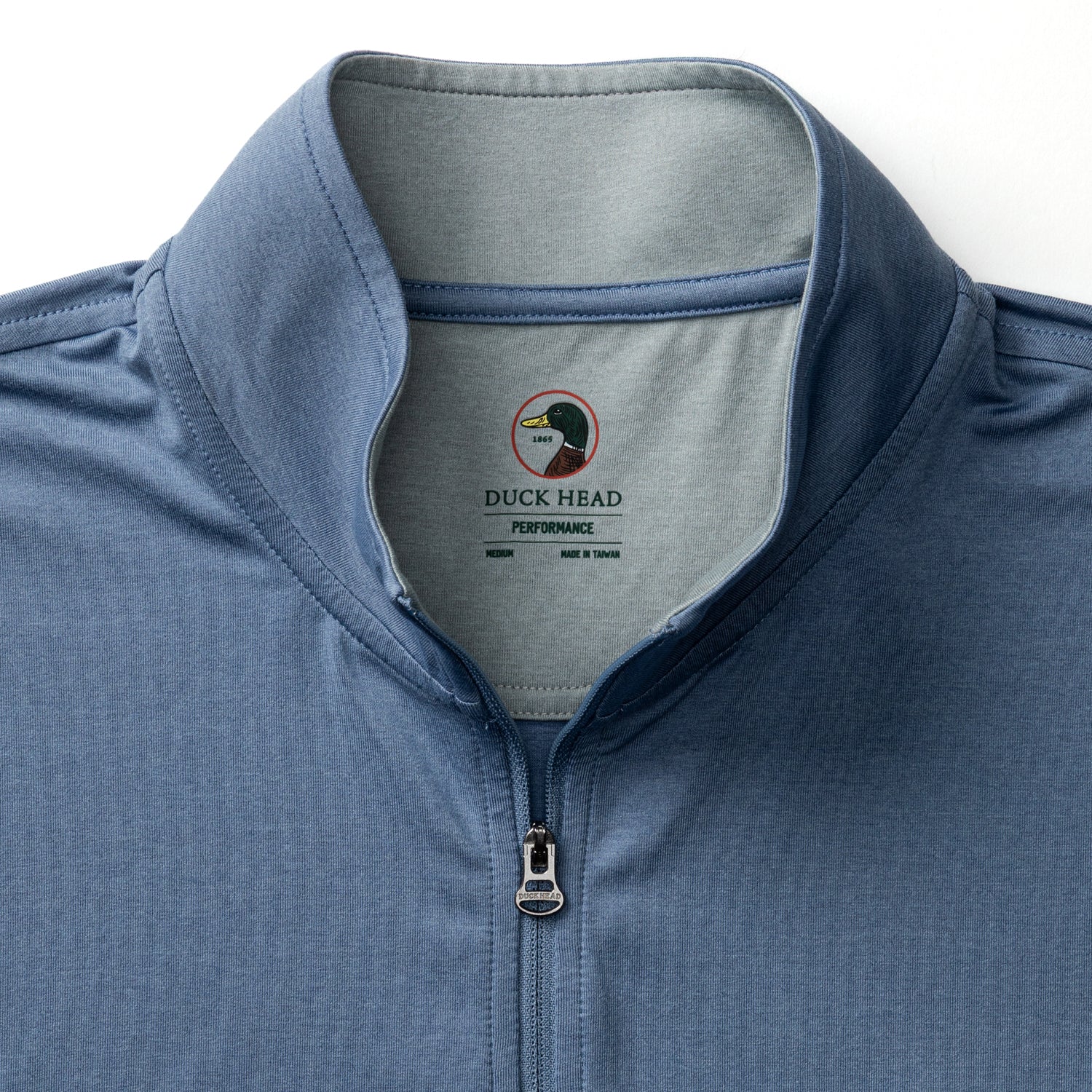 Long Drive Performance 1/4 Zip Pullover - Chambray Blue Heather