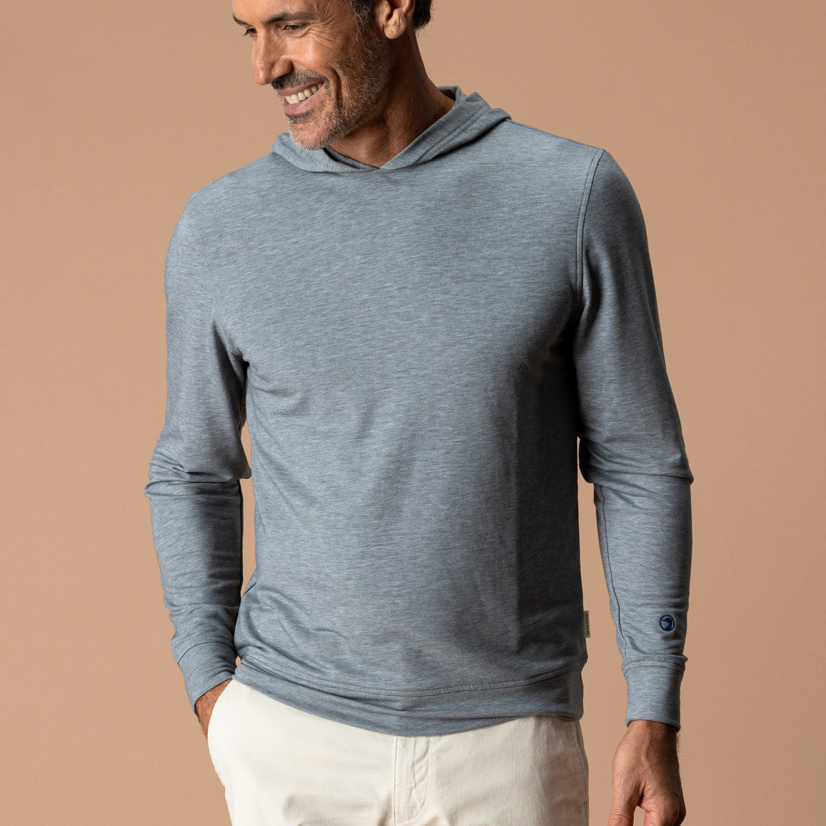 Dunmore Performance Hooded Pullover - Monument Gray Heather