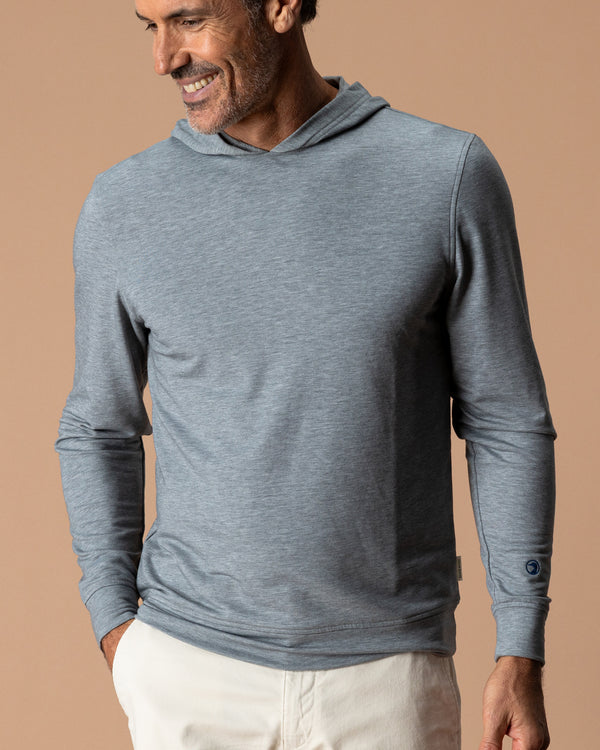 Dunmore Performance Hooded Pullover - Monument Gray Heather