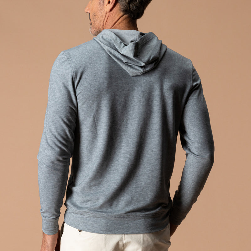 Dunmore Performance Hooded Pullover - Monument Gray Heather