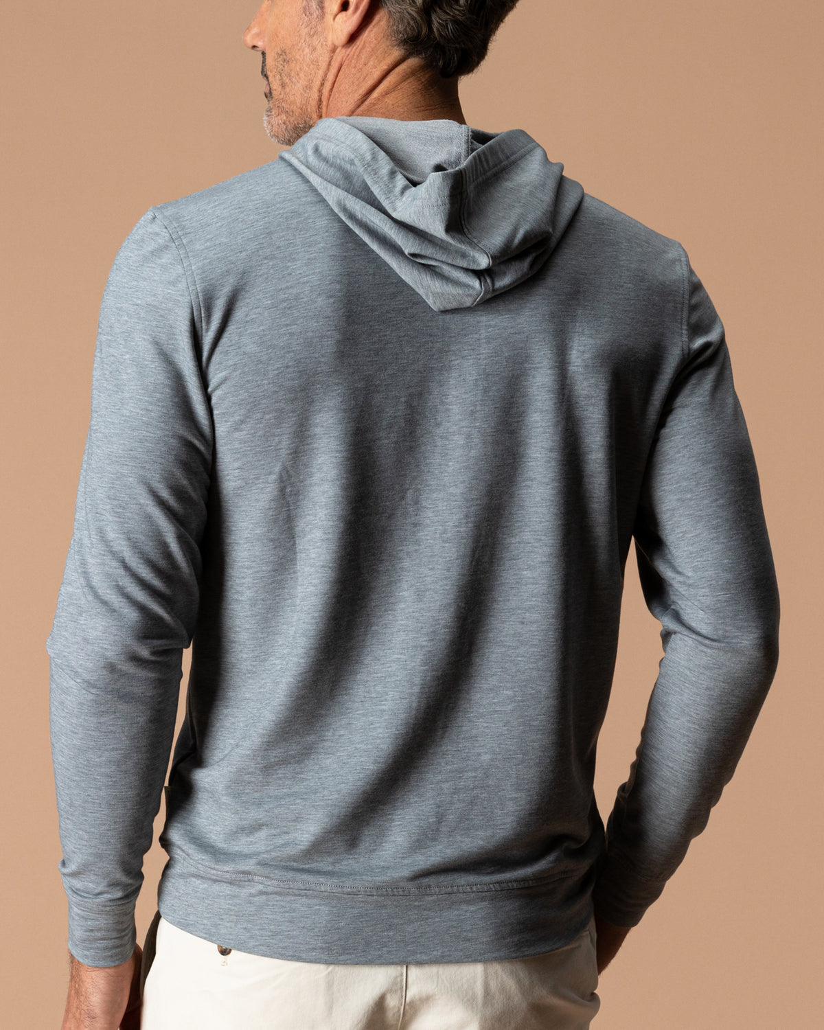Dunmore Performance Hooded Pullover - Monument Gray Heather