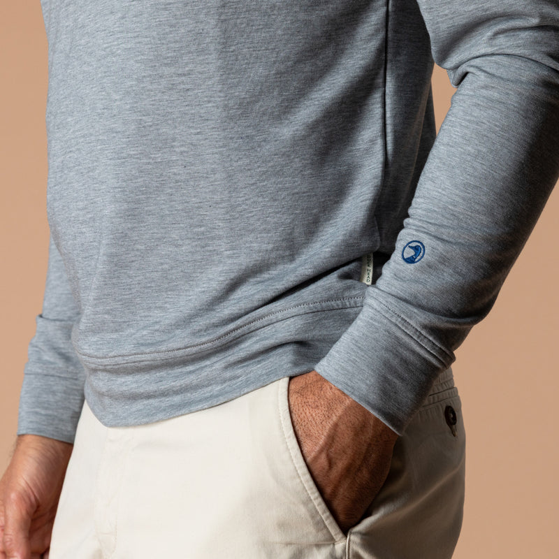 Dunmore Performance Hooded Pullover - Monument Gray Heather