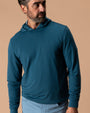 Dunmore Performance Hooded Pullover - Stormy Teal