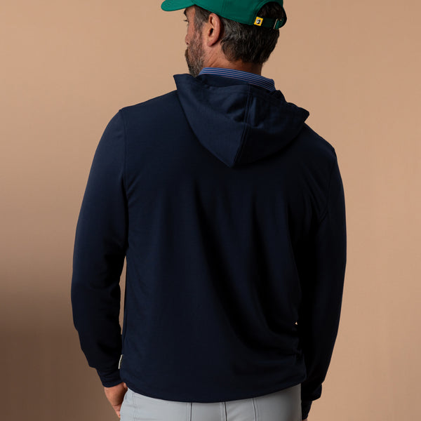 Dunmore Performance Hooded Pullover - Deep Navy